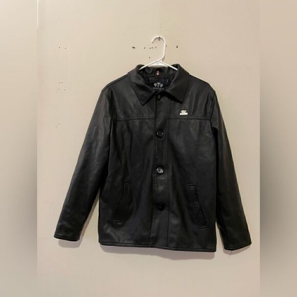 Emporio & Co Italian Button Down Leather Jacket - Picture 2 of 16